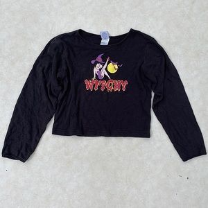 Betty boop witchy long sleeved shirt large vintage
